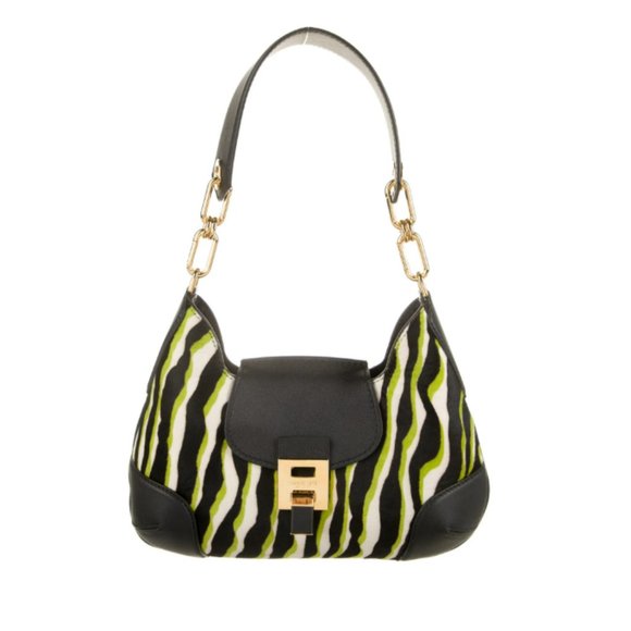 Michael Kors Collection - Medium Bancroft Zebra Calf Hair Bag - Picture 1 of 3